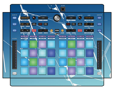 Pioneer DJ DDJ XP 1 Skin Constructor Blue